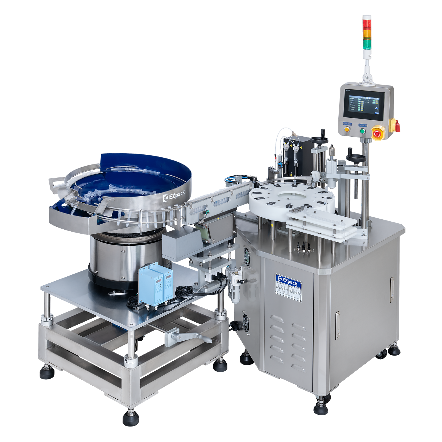 Centrifugal tube filling machine