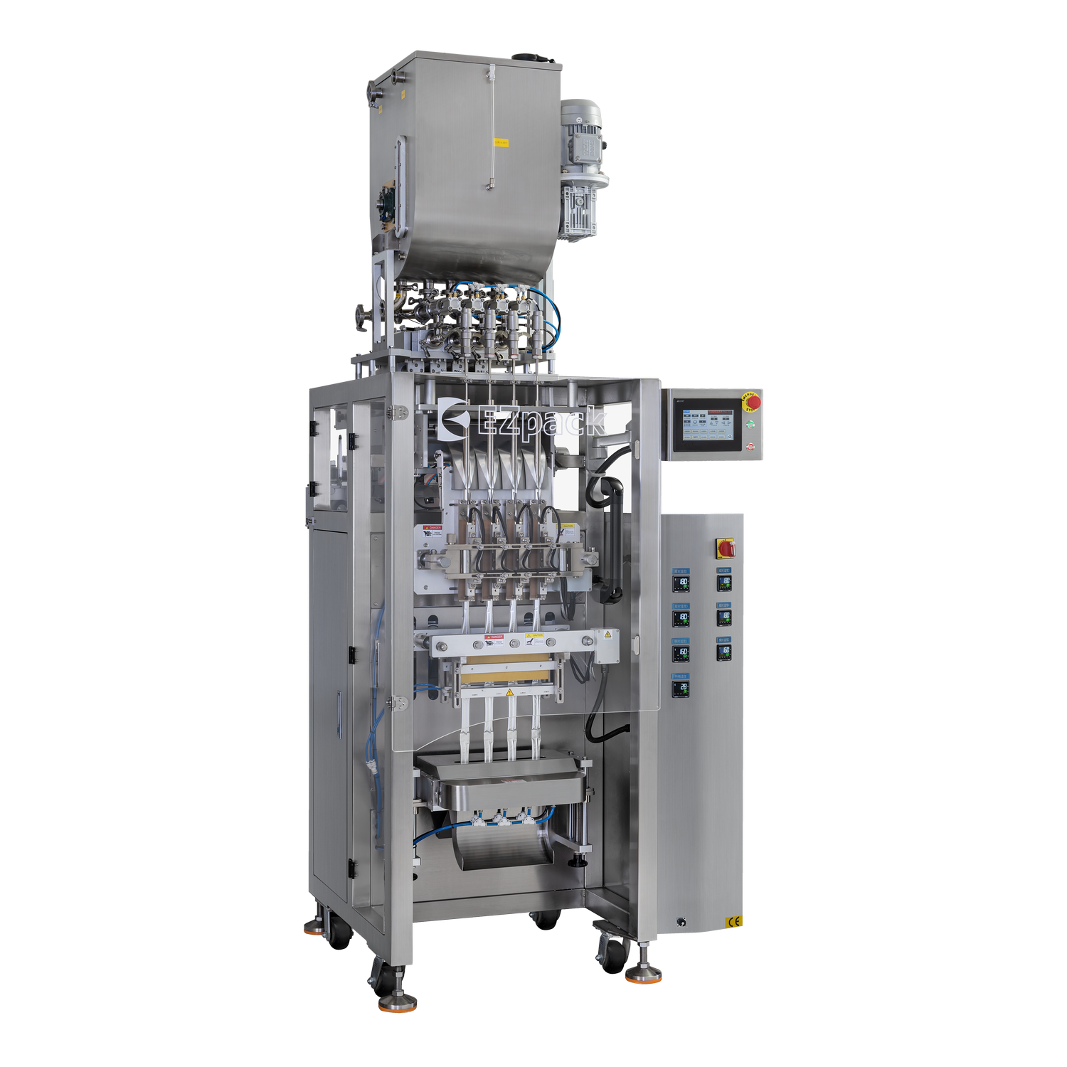 Multilane machine for lique